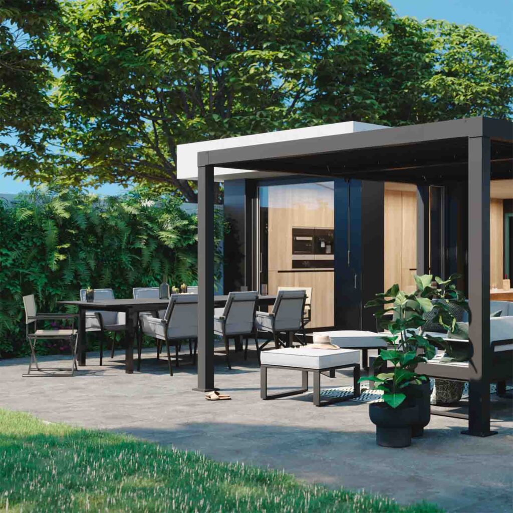 Mesa de jardín extensible Odyssea de aluminio Naterial