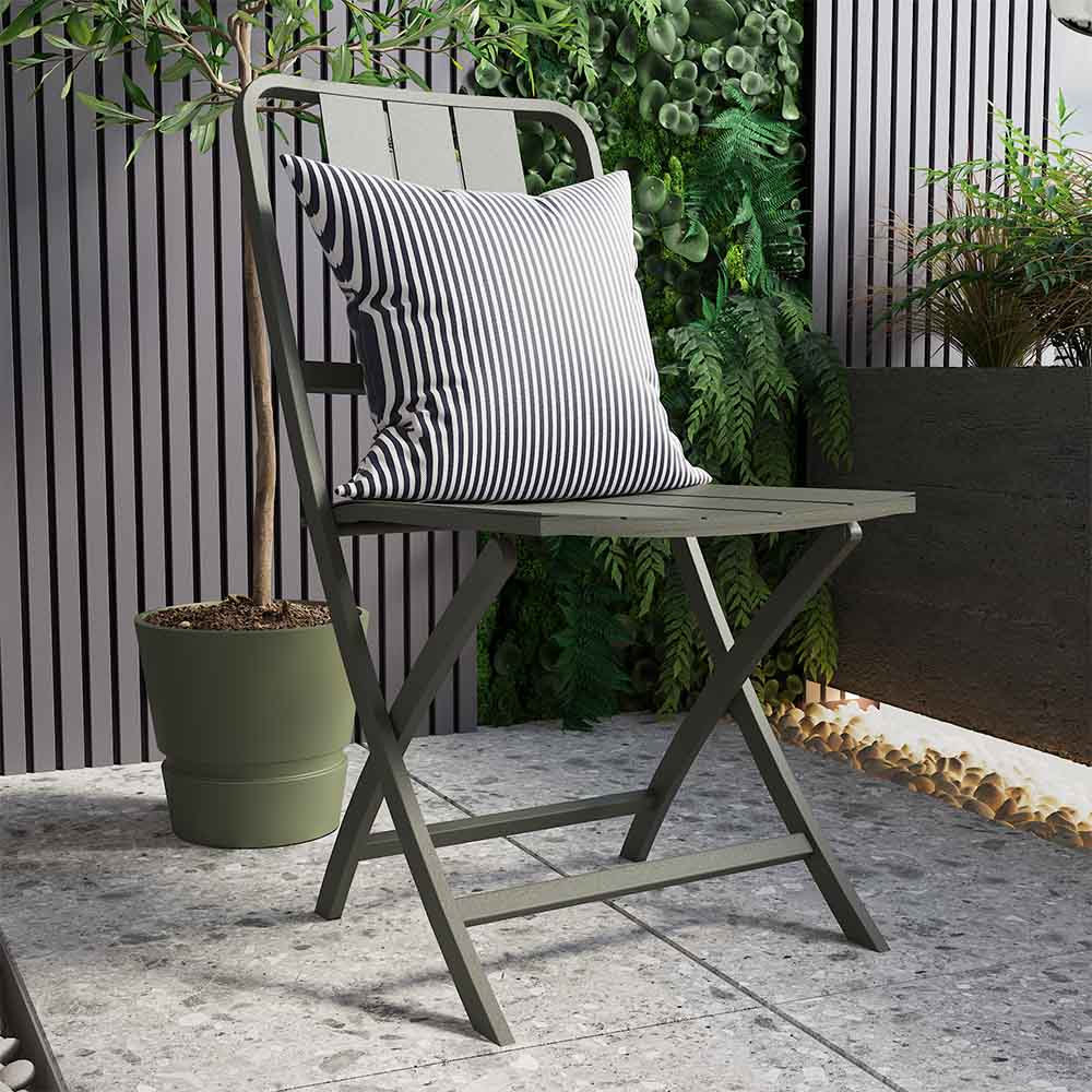 Silla plegable de jardín Idaho de aluminio