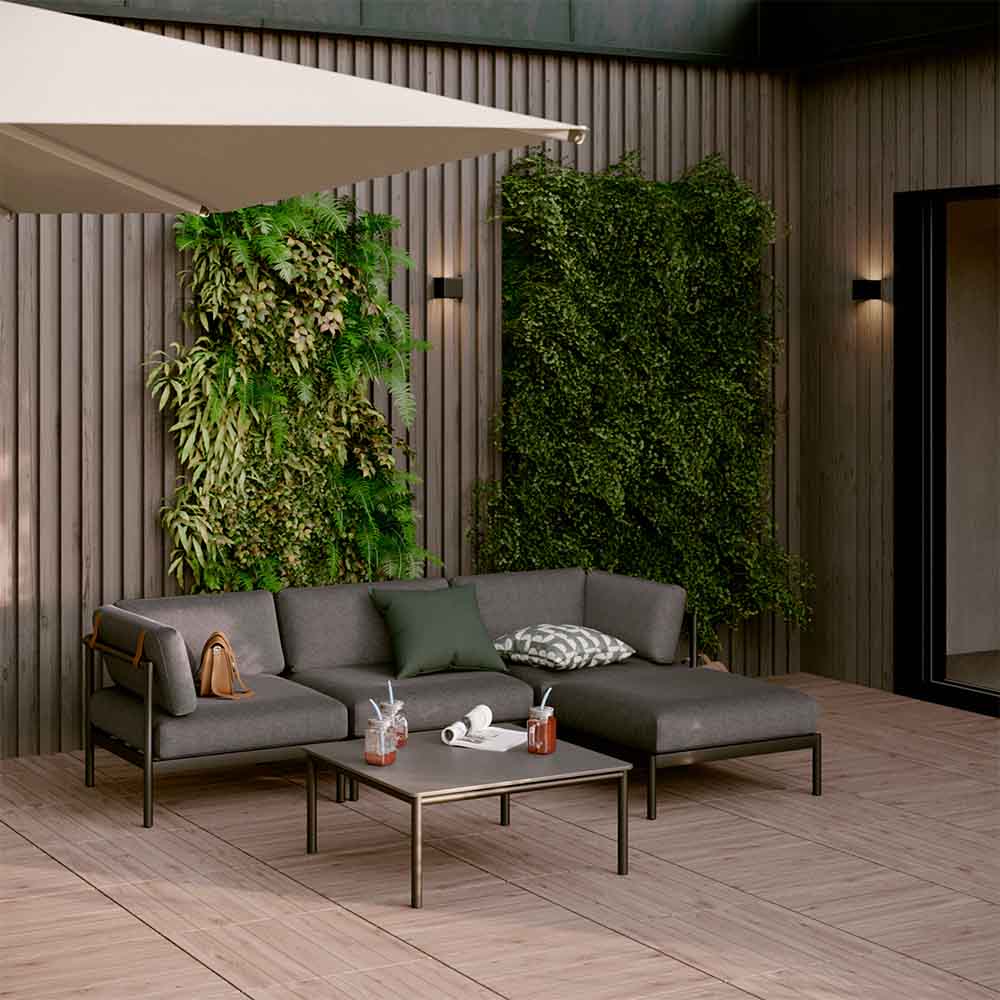 Sillón de jardín Idunn de aluminio