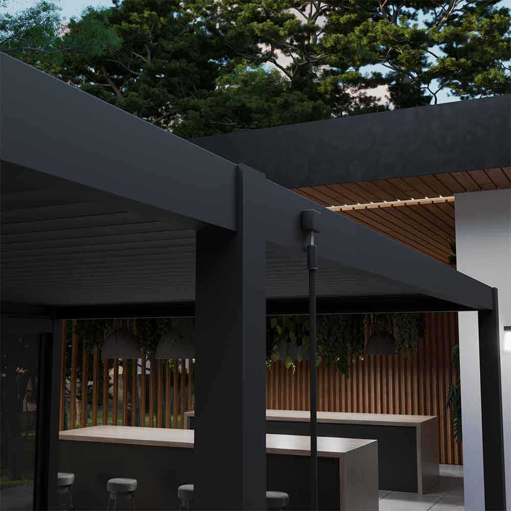 Extensión para pérgola bioclimática Modus de aluminio gris