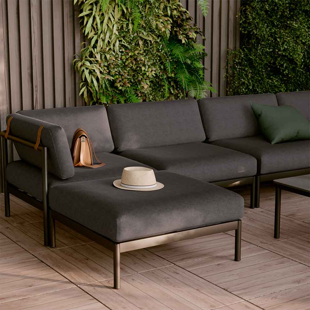 Sillón de jardín Idunn de aluminio