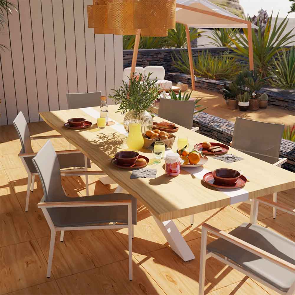 Silla de jardín Lagos de aluminio