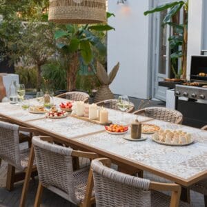 Mesa de comedor Ext 6/8P de exterior GAIA