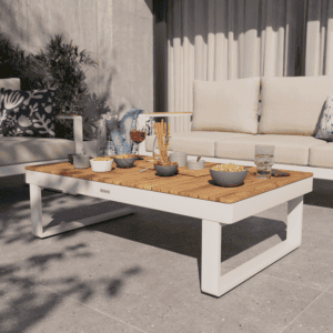 Mesa de centro rectangular de exterior PERSEA