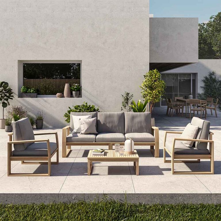 Set de porche de madera Solaris