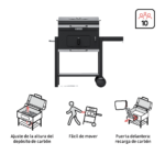 Barbacoa Centaurus Beta para carbón benefit