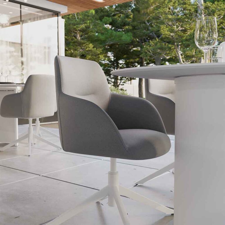 Sillón de jardín Neptune de aluminio y acero