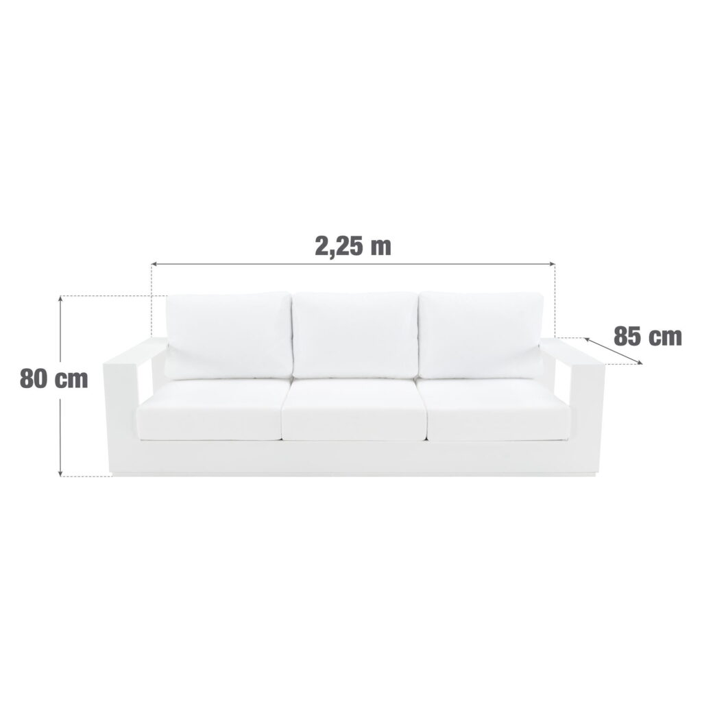 Sofá de jardín de aluminio Lagun Ferrari