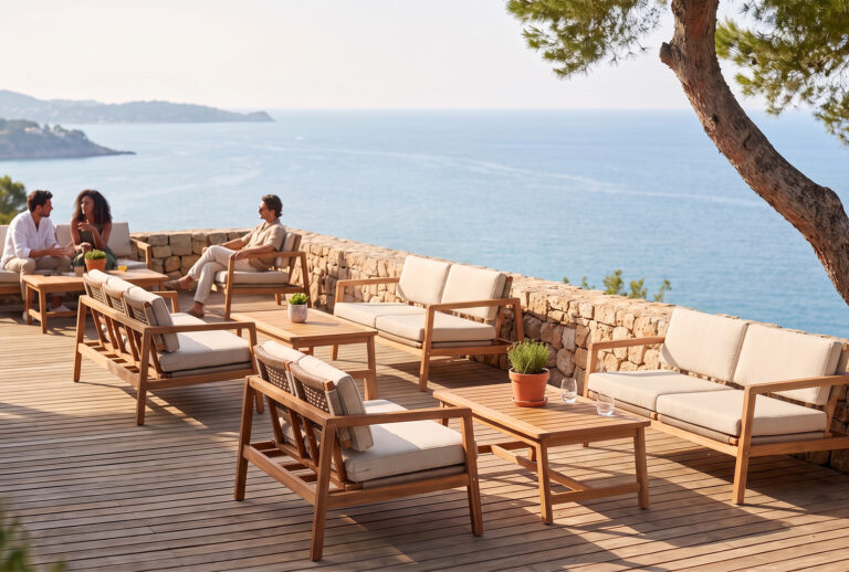 Quel matériau choisir pour le mobilier extérieur d'un établissement en bord de mer _