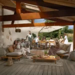 Salon de jardin teak aurora