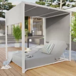 Toit pour bain de soleil double en aluminium Neptune NATERIAL
