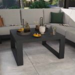 Salon de jardin aluminium Athena 5 personnes anthracite