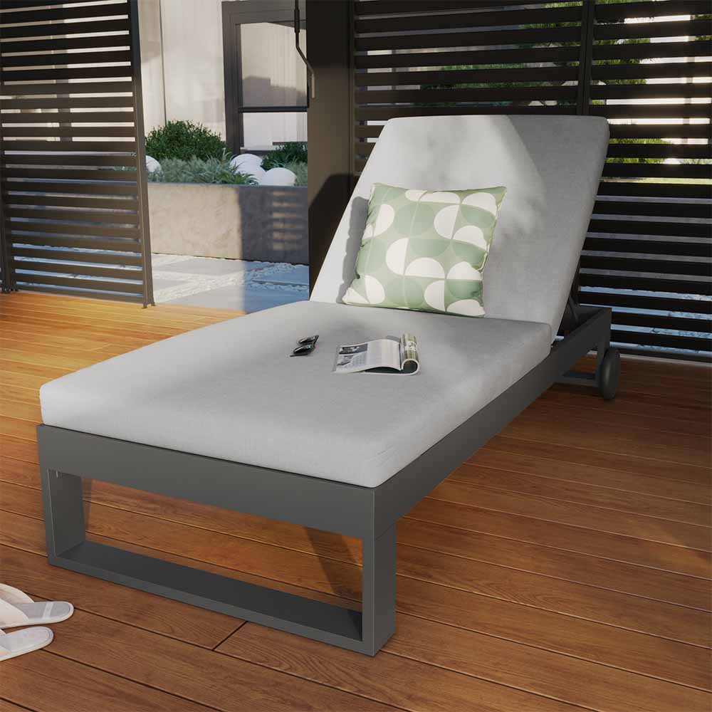 Bain de soleil aluminium Athena anthracite