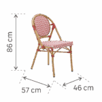 Chaise de jardin résine tressée Paris