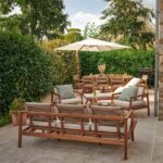 Salon de jardin acacia Oasis 5 personnes pro
