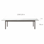 Table de jardin extensible aluminium Odyssea II marron