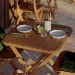 Table de jardin pliante teak Aurora