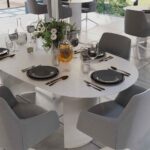 Table repas ovale ovale Neptune