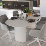 Table repas ovale ovale Neptune