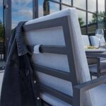 Lot de 2 fauteuils de repas aluminium Athena Anthracite