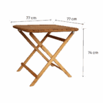 Table de jardin pliante teak Aurora