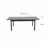 Table de jardin extensible aluminium Odyssea II