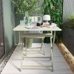 Table pliante aluminium Idaho vert clair