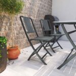 Table de jardin pliable aluminium Idaho anthracite