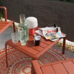 Table basse aluminium Idaho orange