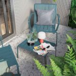 Fauteuil de jardin aluminium Idaho bleu