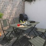 Chaise de repas pliable aluminium Idaho vert