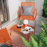 Table basse aluminium Idaho orange