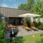 Chaise de jardin aluminium textilène Oris anthracite