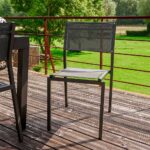 Chaise de jardin aluminium textilène anthracite Lyra Beta