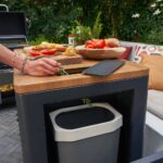 Desserte d'extérieur pour cuisine d'extérieur tout en un en aluminium avec roues Holo