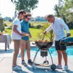 Barbecue charbon de bois rond diamètre 57 cm anthracite Phoenix Beta III