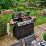 Barbecue gas premium 8 bruleurs acier inoxydable anthracite Upsilon