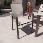 Chaise de jardin aluminium textilène mocha Odyssea Gamma