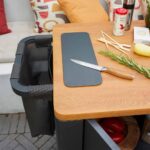 Desserte d'extérieur pour cuisine d'extérieur tout en un en aluminium avec roues Holo