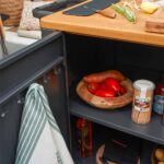 Desserte d'extérieur pour cuisine d'extérieur tout en un en aluminium avec roues Holo