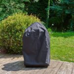 Barbecue mini kamado céramique charbon de bois Drago diamètre 34 cm anthracite chariot avec tablettes