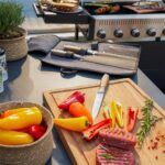 Desserte d'extérieur pour cuisine d'extérieur aluminium anthracite Lykos