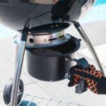 Barbecue charbon de bois rond diamètre 57 cm anthracite Phoenix Beta III