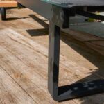 Transat multiposition teck aluminium textilène anthracite Persea