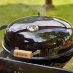 Barbecue charbon de bois sur chariot avec roues diamètre 54 cm anthracite Phoenix Gamma