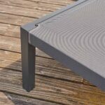 Transat multiposition aluminium textilène anthracite Lyra Beta
