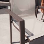 Chaise de jardin aluminium textilène mocha Odyssea Gamma
