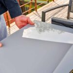Table de jardin extensible 10 personnes verre aluminium anthracite Lyra II