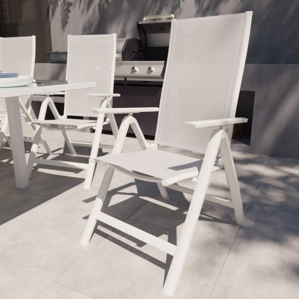 Fauteuils de jardin mulitposition aluminium textilène Odyssea blanc - Les chaises de jardin en aluminium : légères, modernes et durables