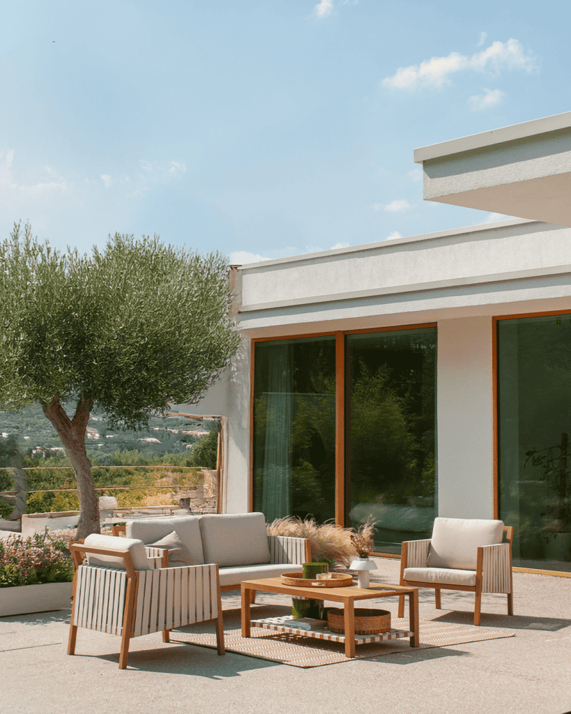 Collection Okinawa aluminium corde beige